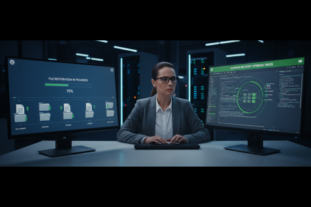 File Recovery vs. Database Recovery